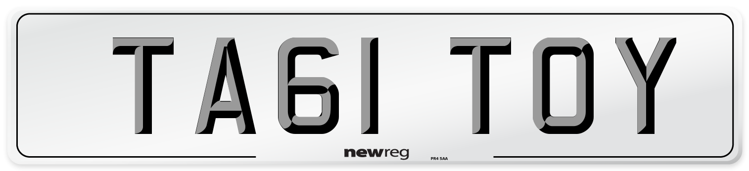 TA61 TOY Number Plate from New Reg